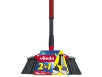 Vileda 143783, Inomhus, Svart, Grå, Röd, Mjuka/styva borst, Film av polyetentereftalat (PET), 86 cm, 130 cm