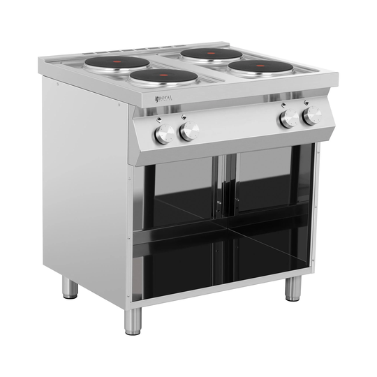 Elektrisk spis - 10 400 W - 4 plattor - Underskåp