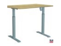SUN-FLEX®EASYDESK ADAPT II, vit aluminium, björklaminat, 120*80*2,2 cm 124x83x18,5mm (1stk)