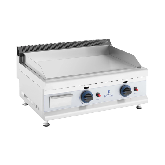 Gas-stekbord - Dubbelt - 60 x 40 cm - Slät - 2 x 3100 W - Naturgas - 20 mbar