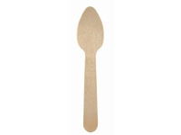 Bestick huhtamaki teskedar, belagt trä, 11 cm, påse med 100 st.
