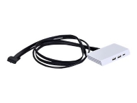 Lian Li - I/O-gränssnittssats för systemskåp - USB 3.1 Type-C och 2 x USB 3.0 Type-A - monterbar under skåp - vit - 80 cm - för Lian Li O11 Dynamic Evo