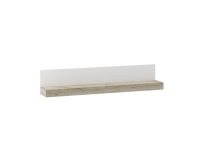 Tuckano hylla 140x26x23 ULTRA oak craft grey/white gloss, Flytande hylla, Väggmonterad, MDF, Spånskiva, Vit, Sovrum, Hemkontor, Vardagsrum, Kontor, Universal, 1 hylla