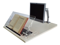 R-Go GO Flex Dokumentholderen, Medium, justerbar, transparent - Kopiholder - transpartig
