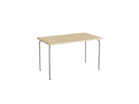 Bord Jerka 322, 1200x700 mm, ljudabsorberande björklaminat, ram i aluminiumgrått
