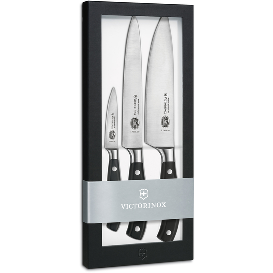 Victorinox Grand Mâitre Knivset 3 Knivar Svart