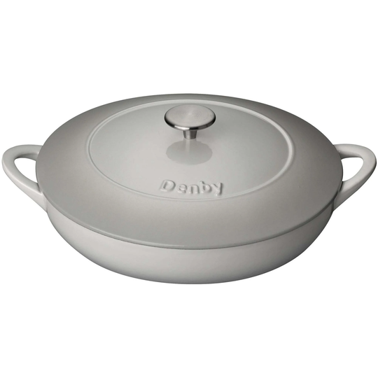 Denby Natural Canvas Låg Gjutjärnsgryta 30 cm 3,6 l