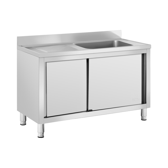 Diskbord - 1 diskho - Royal Catering - Rostfritt stål - 500 x 400 x 260 mm