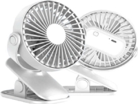 USB Alogy fan Portable illuminated fan Alogy fan with clip for USB desk White