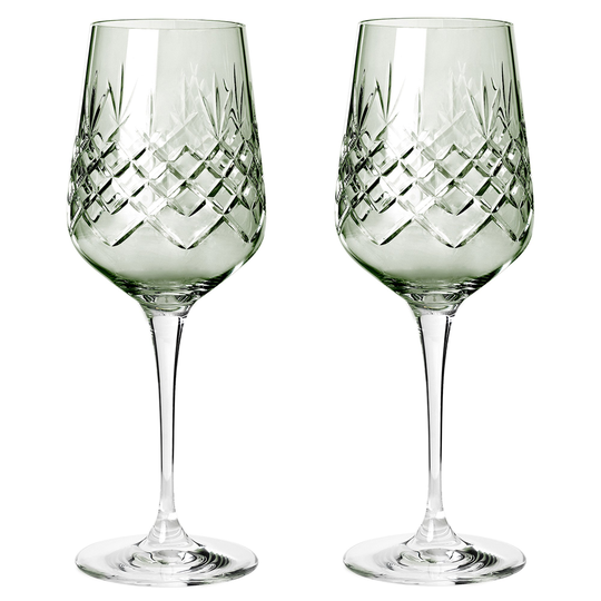 Crispy Madame Vitvinsglas 2 st, emerald