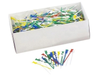 Jordnötspinnar kokare plast ass. färger 1000st/pack - (1000 st.)