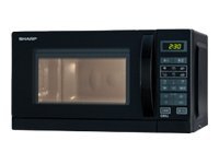 Sharp R-642(BK)W - Mikrovågsugn med grill - 20 liter - 800 W - svart