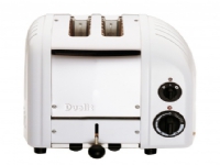 Dualit 2 slot NewGen, 2 skive(r), Hvid, Aluminium, Rustfrit Stål, 1200 W, 3,5 kg, 260 x 210 x 220 mm