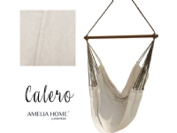 AmeliaHome Brazilian Hammock, CALERO, Light Beige/Dark Brown, 100x130x100 cm
