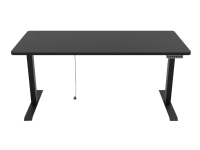 Nordic Office FlexiDesk - Bord - rektangulär - elektrisk höjdjustering - svart
