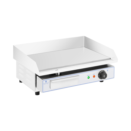 Elektriskt stekbord - 550 x 400 mm - Royal Catering - Slät - 3,000 W