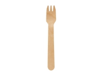Träbestick tårtgaffel Exclussiv w/cut 14cm vaxad 100st/pack - (100 st.)