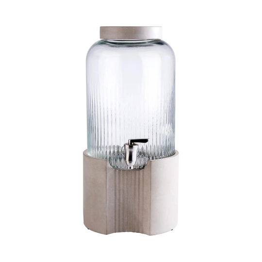 APS Juicedispenser - 7 L - Rostfritt stål, silikon, betong