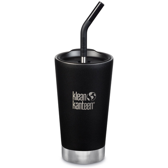 Klean Kanteen Termosmugg med sugrörslock, 473 ml, black