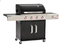 LANDMANN Triton 4.1, Grill, Gas, 4 zon(er), 14 person(er), Kurv, Rist