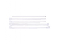 Sugerør Ø8x230 mm utan knäck enkeltpaket Bionedbrydelig Papir Hvid,500 stk/ps - (500 stk.)