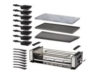 UNOLD 48760 Delice Basic - Raclette/grill/stegeplade/varmsten - 1.2 kW - sort/rustfrit stål