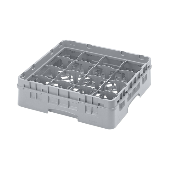 CAMBRO Diskback för glas Camrack - 16 fack - 50 x 50 x 14,3 cm - höjd glas: 9,2 cm