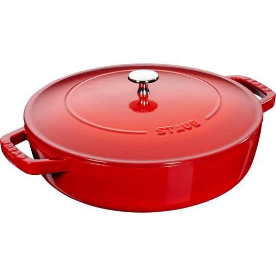 Staub Cocotte Chistera Sautépanna Röd 24 cm 2,4 l