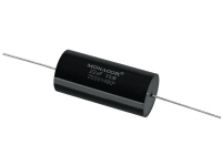 Monacor MKPA-220, Film, Cylindrisk, Sort, 22000 nF, 250 V, 61 mm