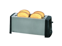 OBH Nordica Design Inox 4 toaster - Brødrister - elektrisk - 4 skivor - rostfritt stål/sort