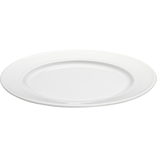Pillivuyt Vit Plissé tallrik, Ø 20 cm.