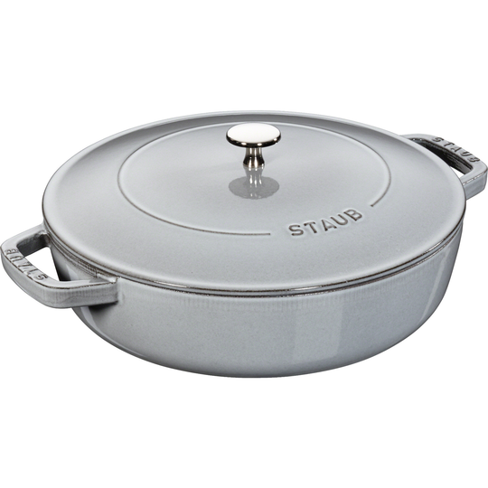 Staub Cocotte Chistera Sautépanna Grå 28 cm 3,7 l