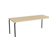 Bord Jerka 322, 1800x800 mm, ljudabsorberande björklaminat, svart ram