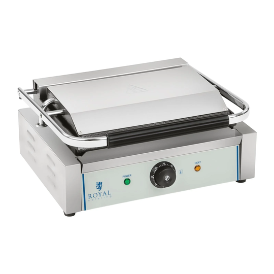 Kontaktgrill - 1 x 2200 W - räfflad