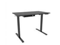 Hæve-sænkebord Miniflex 100x60 cm sort/sort - elektrisk højdejustering