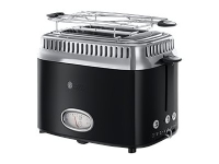 Russell Hobbs Retro 21681-56 Classic - Brödrost - 2 skiva - 2 Kortplatser - högblankt svart