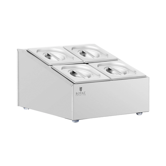 GN-uppsatshylla - 2 x 2 GN 1/6 - 7,6 l - Royal Catering