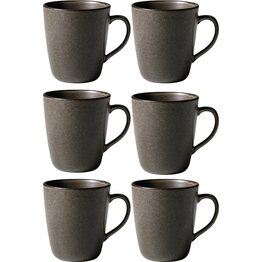 Aida RAW mugg med öra, 6 st, forest brown