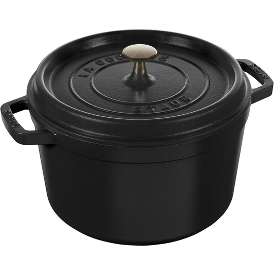 Staub La Cocotte gjutjärnsgryta 4,8 liter, svart