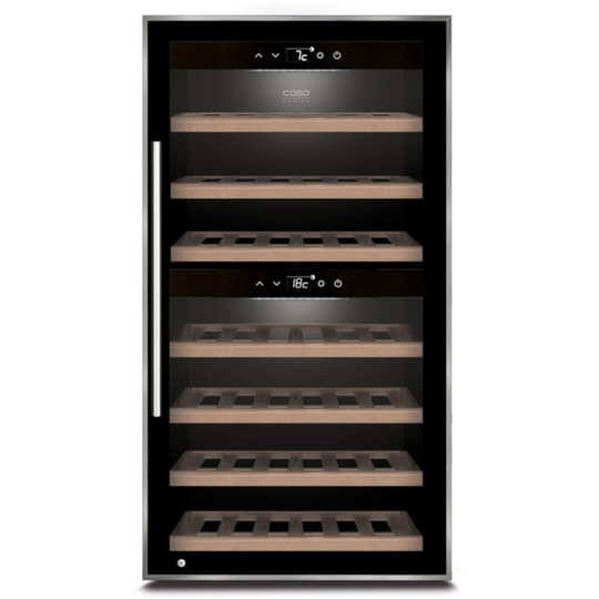 Caso WineComfort 66 flaskor svart