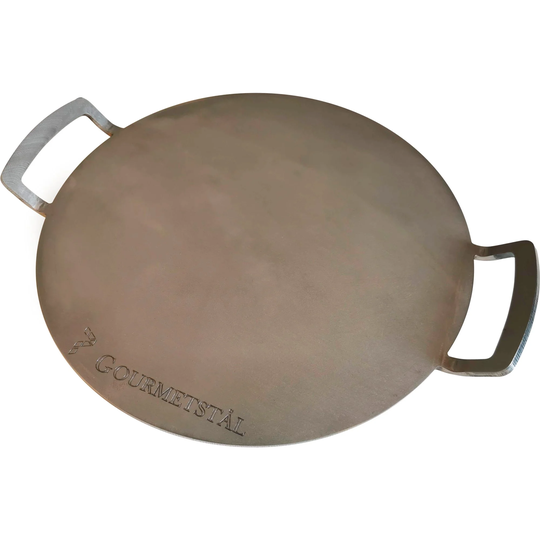 Gourmetstål Runt pizzastål med grepp, 33 cm.