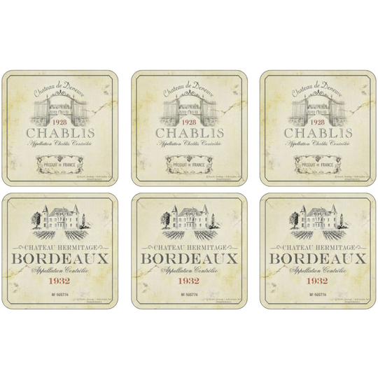Pimpernel Vin de France Glasunderlägg 6-pack