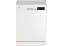 Beko DFN28430W, Fritstående, Fuld storlek (60 cm), Hvid, Berøring, LCD, Lavere, Nej, Øvre