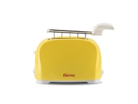 Girmi TP11, 2 skiva(n), vit, gul, plast, rattar, nivå, vridbara, 800 W, 230 V