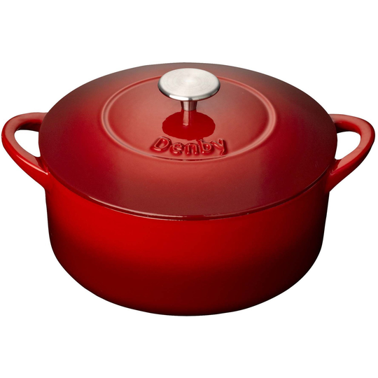 Denby Pomegranate Rund Gjutjärnsgryta 24 cm 4 l