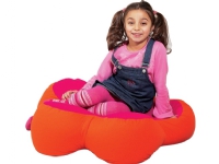 Hoppekids Blomformad, ø75x23 cm, 100% bomull, Oeko-tex-certifierad, Tyg, Rosa, 75x75x23 cm