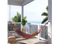 AmeliaHome Hammock LAZARA, Multicolor: red/orange, 240x150 cm