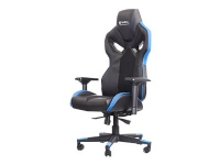 Sandberg EsportsEquipment Voodoo - Stol - armstöd - T-formad - vridbar - svängbar - textil, polyuretanläder - svart, blå