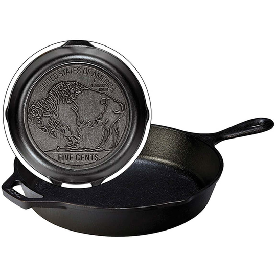 Lodge Stekpanna med Buffalo Nickel