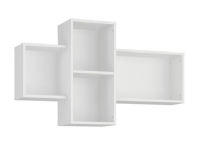 Tuckano hylla 121x65x29 BELLA vit, Flytande hylla, Väggmonterad, Spånskiva, Vit, Sovrum, Barnrum, Matrum, Hemma kontor, Modernt